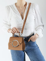 Handtas Yumi Leder Nathan baume Bruin ginkgo 4-vue-porte